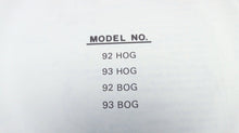 1979 Chrysler Outboard 9.9 H.P. 92 HOG 93 HOG 92 BOG 93 BOG Parts Catalog - Used