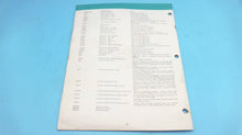 1979 Chrysler Outboard 55 H.P. 559 HOM 559 BOM Parts Catalog - Used