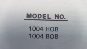 1979 Chrysler Outboard 100 H.P. 1004 HOB 1004 BOB Part Catalog - Used