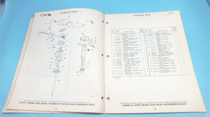 1968 OMC 210HP Stern Drive Parts Catalog TU-17R TUE 17R