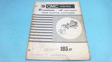 1968 OMC 185 HP 4468 Stern Drive KU-16C KUE-16C Parts Catalog - Used
