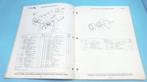 1967 OMC 200 HP Stern Drive TU-16C TUE-16C Parts Catalog - Used