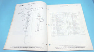 1967 OMC 185 HP Stern Drive KU KUE-15S Parts Catalog - Used