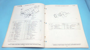 1967 OMC 120 HP Stern Drive CU-16C CUE-16C Parts Catalog - Used