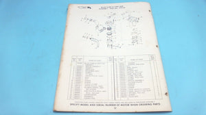 1967 OMC 90HP DU-15S DUE-15S Stern Drive Parts Catalog - Used