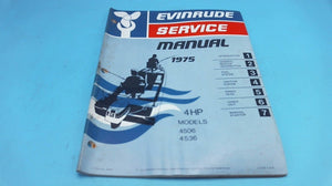 1975 4 HP Evinrude 4506 4536 Service Manual - Used