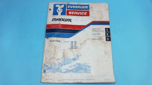 1977 Evinrude EB52 EB54 EB82 EB84 Service Manual - Used