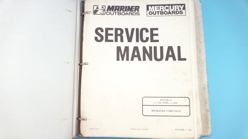 Mariner Outboards 1990 V-135 thru V-200 S/N C100861 & Up Service Manual - Used