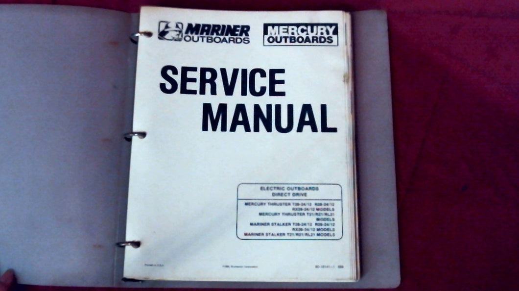 Mercury Mariner Trolling Motor Service Manual - Used