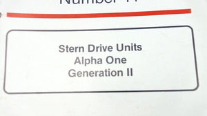 1990 Mercruiser Service Manual #14 Stern Drive Units Alpha One Gen II - Used