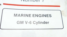 1990 Mercruiser #7 Marine Engines GM V-6 Cylinder Service Manual - Used