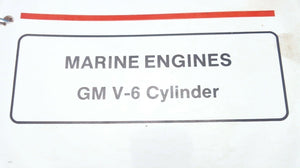 1990 Mercruiser #7 Marine Engines GM V-6 Cylinder Service Manual - Used