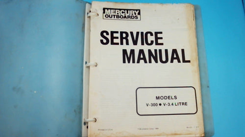 1984 Mercury Outboards V-300 V-3.4 Litre Service Manual - Used