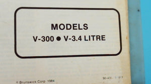 1984 Mercury Outboards V-300 V-3.4 Litre Service Manual - Used