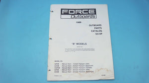 1989 Force 9.9 HP 92F9B 92X9B C92F9B 93F9B 93X9B Parts Catalog 9.9 HP - Used