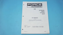 1989 Force Outboards 35 HP B Models 357F9B 357X9B Parts Catalog - Used