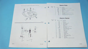 1989 Force Outboards 35 HP B Models 357F9B 357X9B Parts Catalog - Used