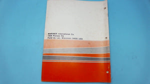 1975 Mariner Outboards 8 hp Service Manual - Used