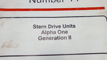 1994 Mercruiser Service Manual #14 Stern Drive Units Alpha One Gen II - Used