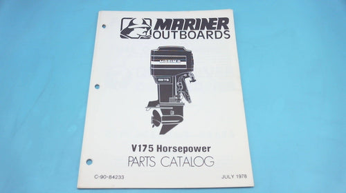 1978 Mariner Outboards V175 Horsepower Parts Catalog - Used