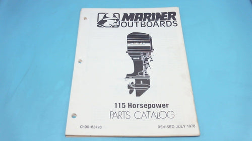 1978 Mariner Outboards 115 Horsepower Parts Catalog - Used