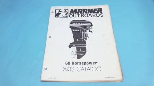 1977 Mariner Outboards 60 Horsepower Parts Catalog - Used