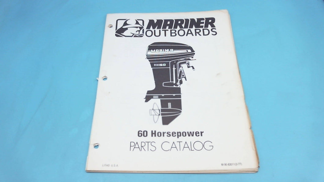 1977 Mariner Outboards 60 Horsepower Parts Catalog Used Pine Lake Parts