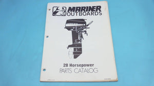 1978 Mariner Outboards 28 Horsepower Parts Catalog - Used