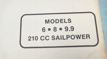 1985 Mercury Outboards Service Manual - 6 8 9.9 & 210 cc Sailpower - Used