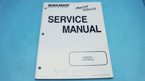 1998 Quicksilver Remote Controls Service Manual 90-81470R2 - Used