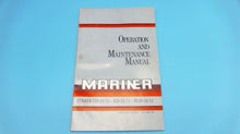 1989 Mariner Trolling Motor Stalker T28 RX28 Operation & Maintenance Manual Used