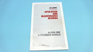 1989 Mercruiser Installation Manual 90-42227900 Operation & Maintenance Manual