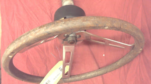 Rack Steering Helm with Vintage Woodgrain 14" Steering Wheel