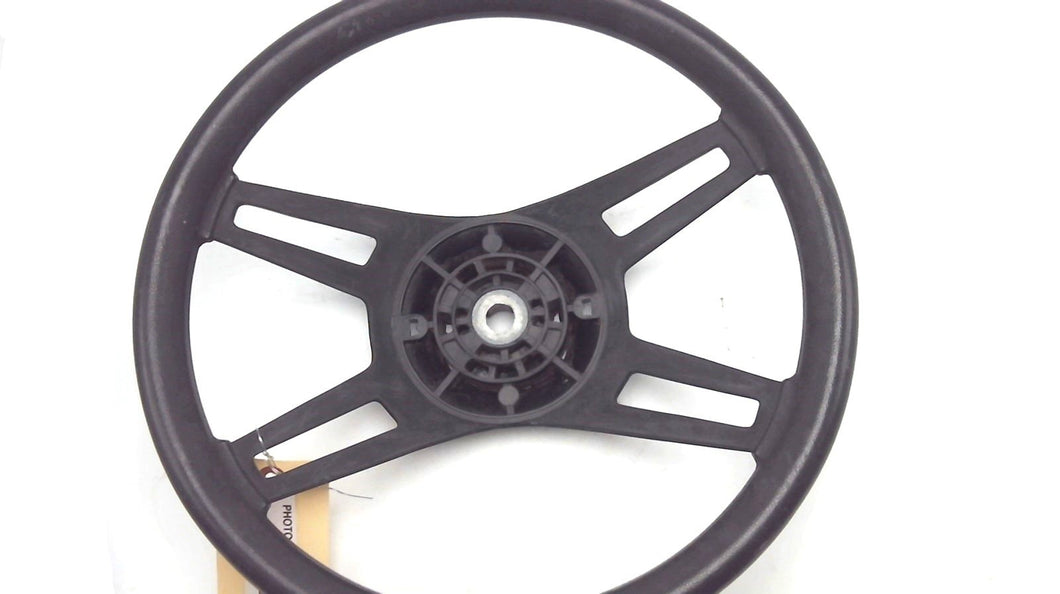 Black 4 Spoke Boat Steering Wheel - 14