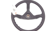 Black 3 Spoke Steering Wheel 13.5" Diameter - Made in Italy