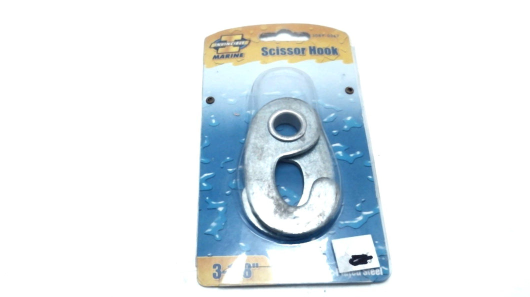 Invincible Marine 3089-0267 Zinc Plated Scissor Hook 3 1/8