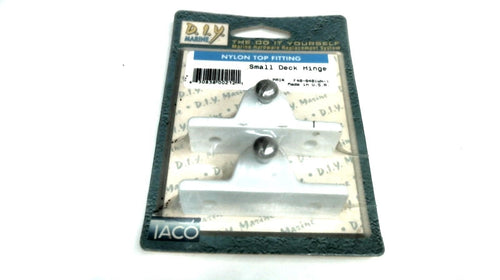 Taco DIY Marine F40-0401WN-1 Pair of Small Deck Hinges - Nylon Top Fitting