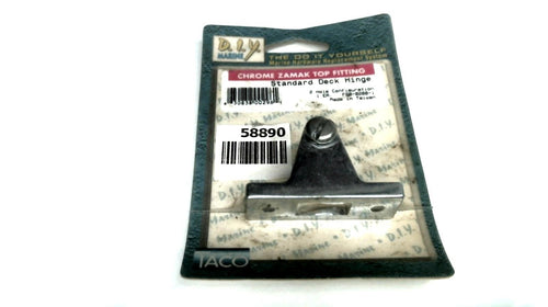 Taco DIY Marine F80-0200-1 Standard Deck Hinge - Chrome Zamak Top Fitting