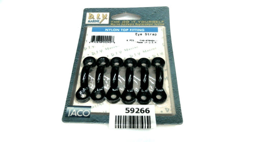 Taco DIY Marine F40-0704BN-1 Six Eye Straps - Nylon Top Fitting