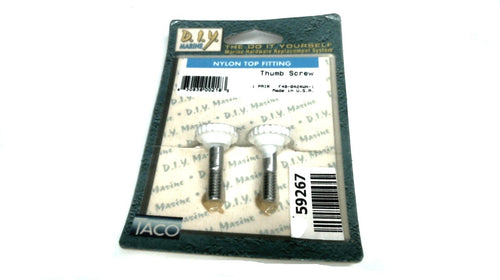 Taco DIY Marine F40-0424WN-1 Pair of Thumb Screws - Nylon Top Fitting