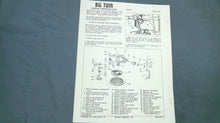 1956 Evinrude Big Twin 25hp 25022 25023 BU_25022_56 Data Bulletin