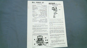 1957 Evinrude Fastwin Electric Data Bulletin BU_15922_57 - 20 Pages