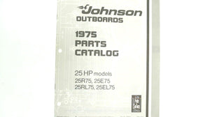 1975 Johnson 25 HP 25R75 25E75 25RL75 25EL75 Parts Catalog