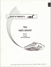 1964 Johnson Boat 1700 Outboard Parts Catalog