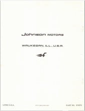 1964 Johnson Boat 1700 Outboard Parts Catalog