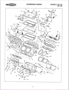 1963 OMC Boats DU-11C DU-11R Parts Catalog