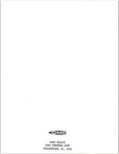 1963 OMC Boats DU-11C DU-11R Parts Catalog