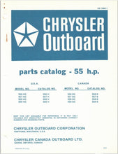 1976 Chrysler 55HP 556HG 557HG 558HG 559HG 556BG 557BG 558BG 559BG Parts Catalog