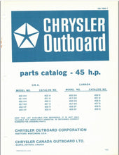 1976 Chrysler 45HP 450HH 451HH 456HH 457HH 458HF 459HF 450BH 451BH Parts Catalog