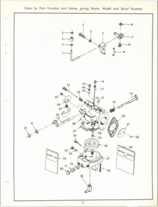 1970 Chrysler 20 HP 202HB 203HB 202BB 203BB Parts Catalog - Used